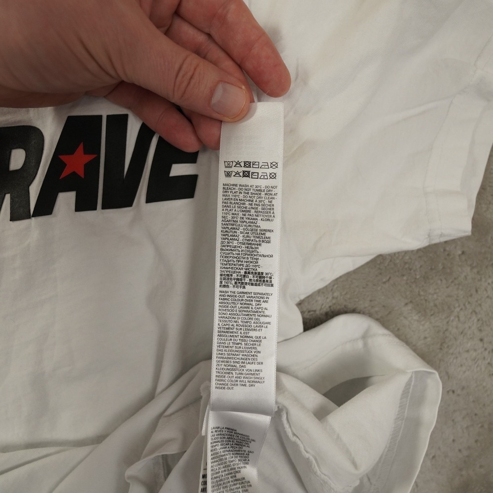 Diesel‎ Only the Brave T Shirt Men's Large White Short Sleeve Streetwear City - Picture 8 of 9